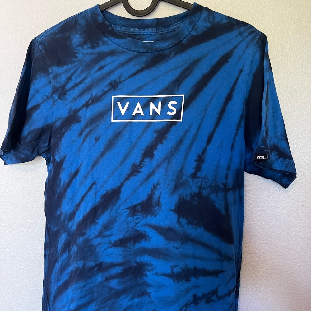 Blue tie-dye boys shirt